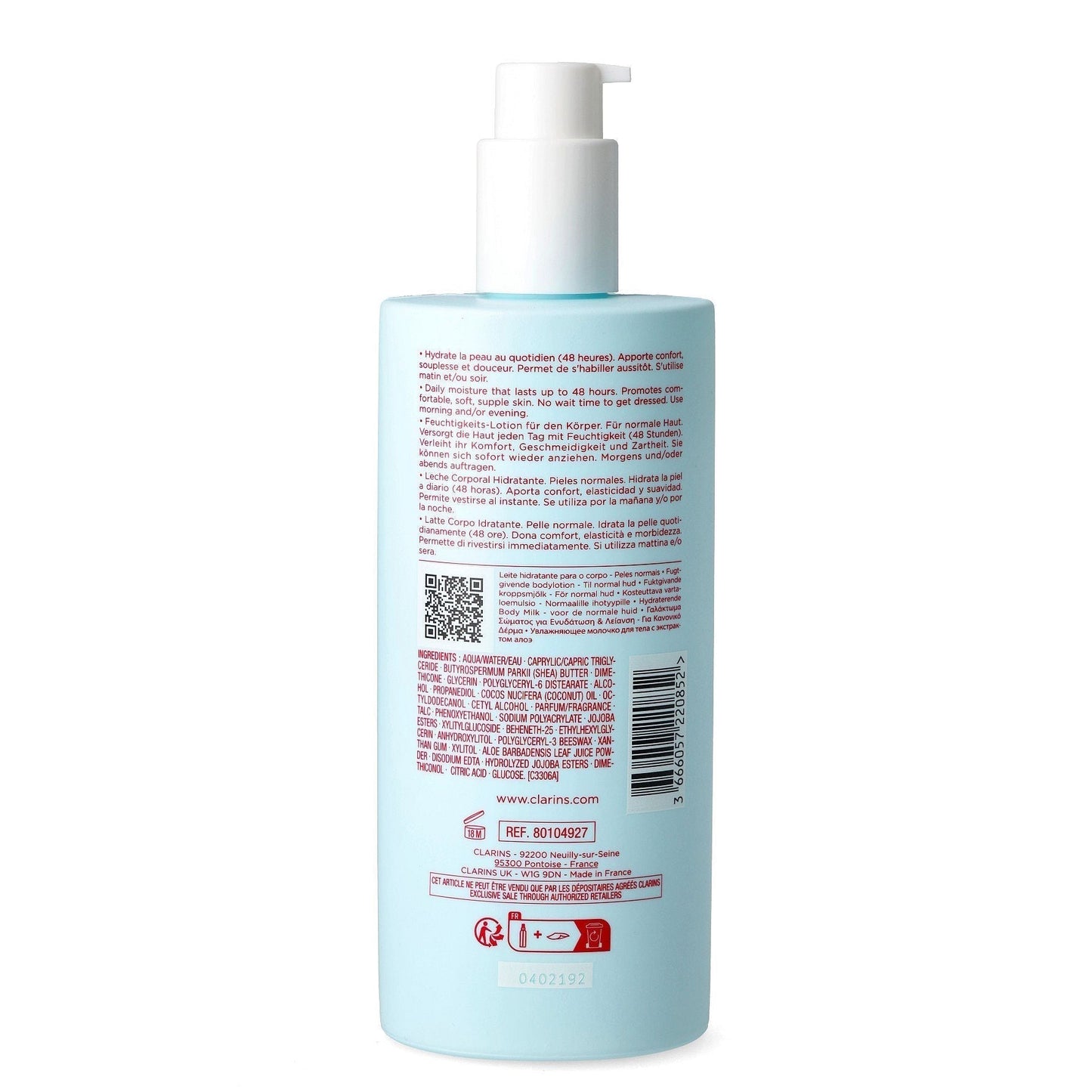 Clarins Body - Smoothing Moisture Milk 400 ml - Avoriell