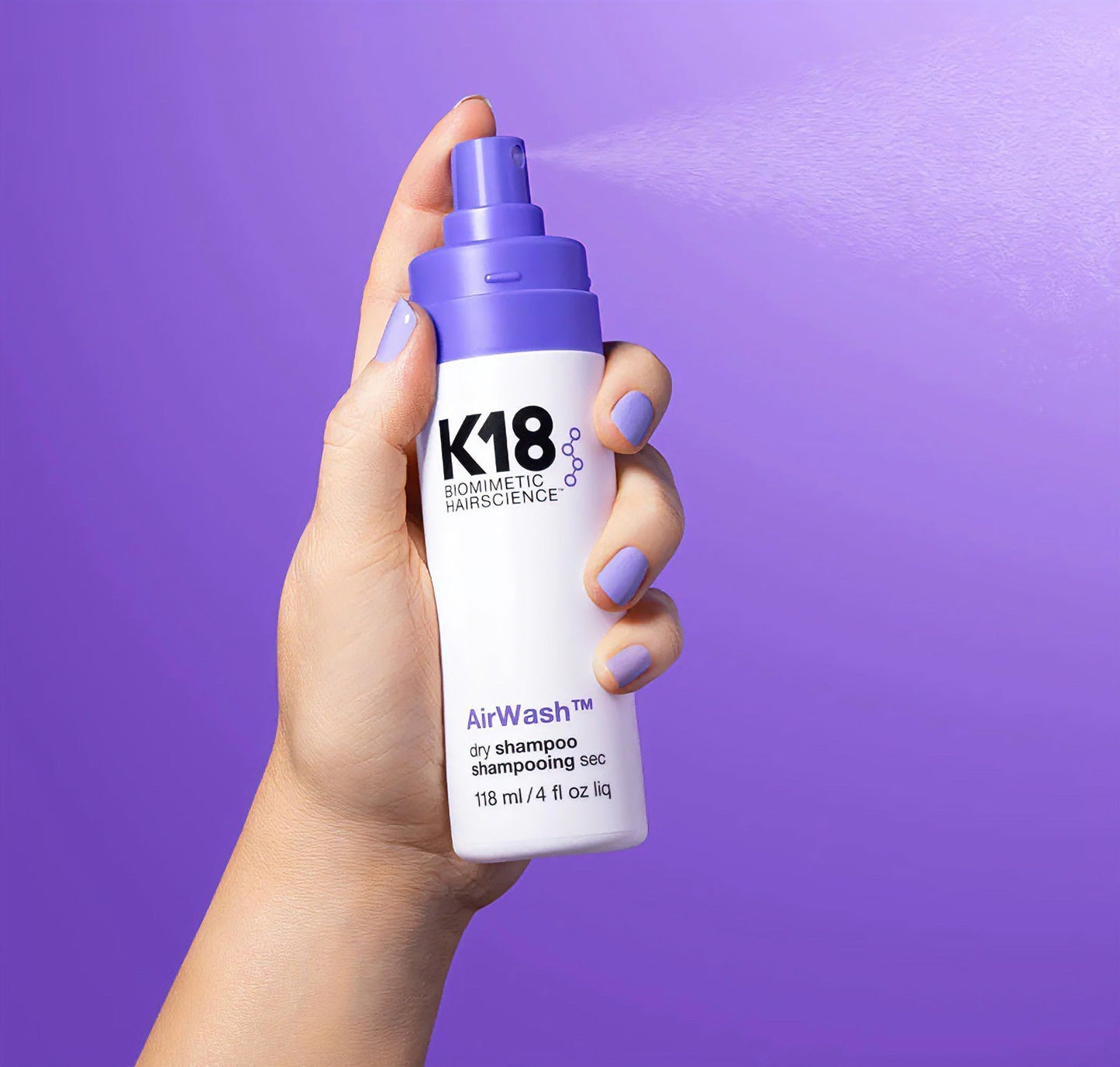 K18Hair AirWash Dry Shampoo 118ml