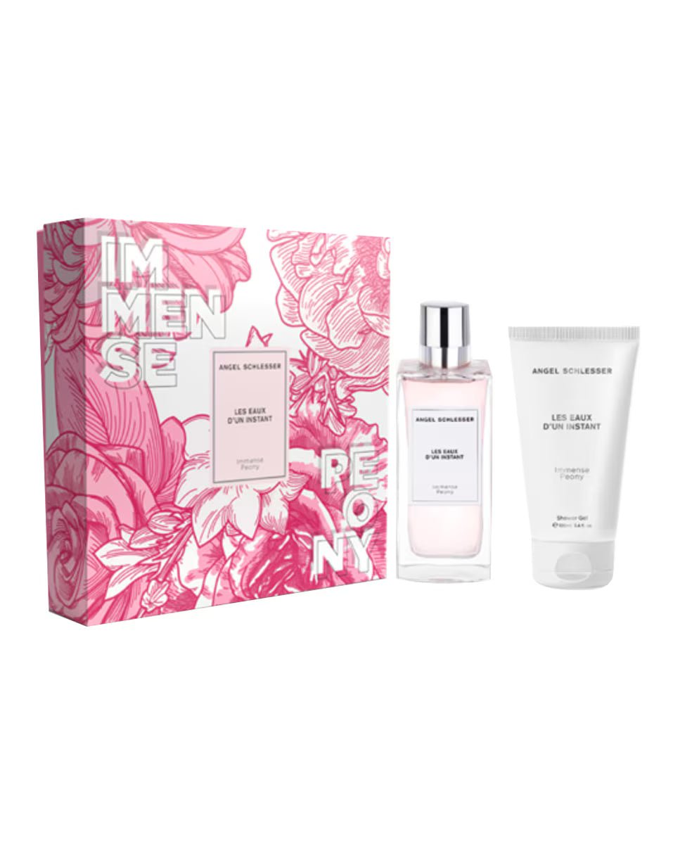 Angel Schlesser Les Eaux D'Un Instant Immense Peony Eau De Toilette Spray 100ml Set 2 Pieces - Avoriell
