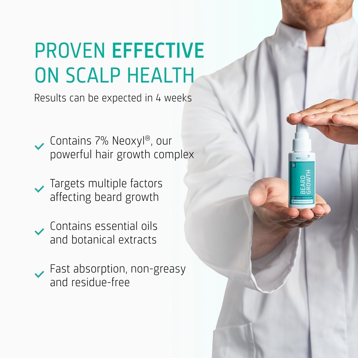Neofollics Beard Growth Serum For Beard 45ml - Avoriell